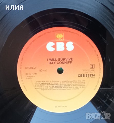 Ray Conniff – 1979 - I Will Survive(CBS – CBS 83934)(Jazz,Pop), снимка 3 - Грамофонни плочи - 44823607