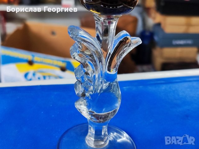 Кристален свещник , снимка 3 - Вази - 44145241