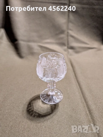 6 бр. кристални чашки за коняк, снимка 2 - Чаши - 52690384