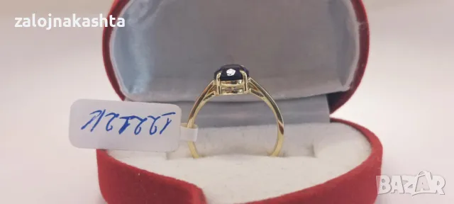 Нов-Златен пръстен с Естествен Аметист-3,25гр/14кр, снимка 5 - Пръстени - 48375700