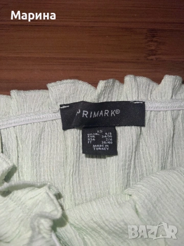 зелена лятна блуза за жени, снимка 2 - Корсети, бюстиета, топове - 53560118