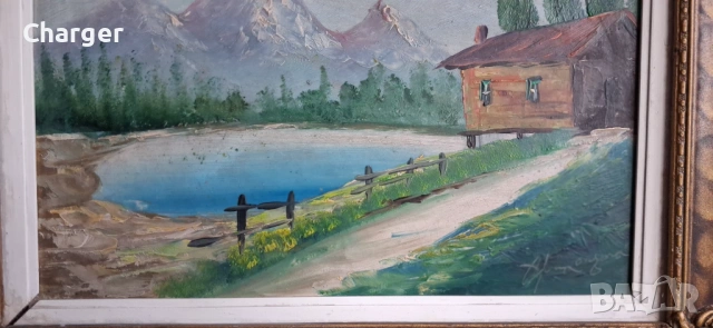 Стара картина, подписана!, снимка 3 - Картини - 53225091