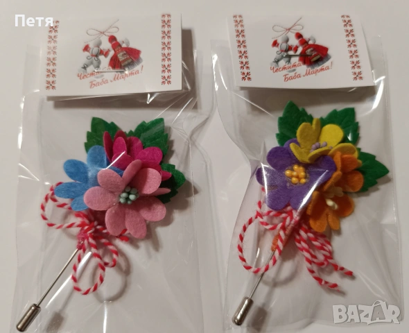 Мартеници брошка , снимка 2 - Други - 53304054