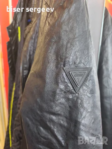 Мъжко кожено яке GUESS , снимка 7 - Якета - 56362859