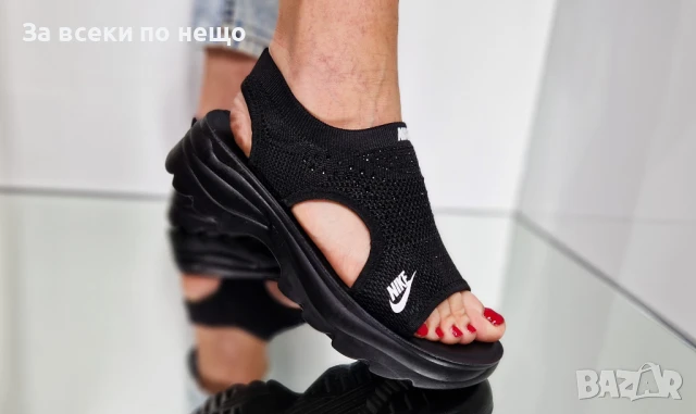Nike Дамски Сандали Найк От 36 До 41 Номер - Бели Или Черни Код P821, снимка 7 - Сандали - 50830421