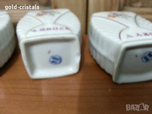 Стар български порцелан бурканчета за подправки, снимка 4 - Антикварни и старинни предмети - 36094725