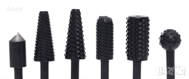 6 броя HSS фрези, за метал, дърво, снимка 3 - Други инструменти - 44493848