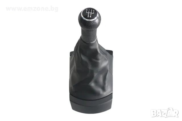 Топка за скоростен лост с кожен маншон и рамка за Сеат Ибиза Seat Ibiza 6L 2002 - 2008 с 5 ск., снимка 6 - Аксесоари и консумативи - 47606507