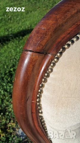 Кресло антикварно махагон №056, снимка 7 - Дивани и мека мебел - 52520485