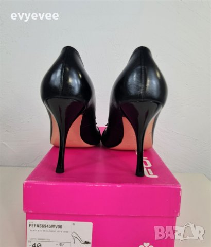 Естествена кожа дамски обувки на ток FORNARINA, снимка 9 - Дамски елегантни обувки - 40920515