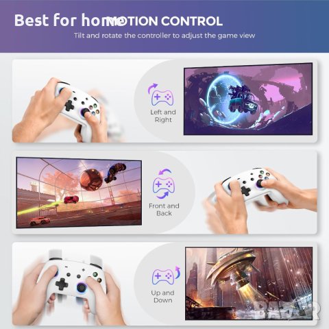 Контролер ECHTPower за Nintendo Switch Pro Безжичен контролер за Switch OLED с бутон SYNC,SP02, снимка 4 - Аксесоари - 42716702