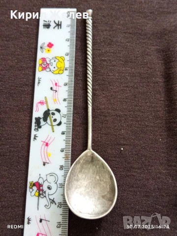 ПОСРЕБРЕНИ РУСКИ ЛЪЖИЧКИ за ЧАЙ СТАРИ РЕДКИ за КОЛЕКЦИЯ 30318, снимка 5 - Други ценни предмети - 51193675
