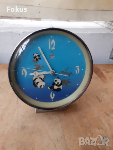 Стар китайски анимиран часовник с панди - работи