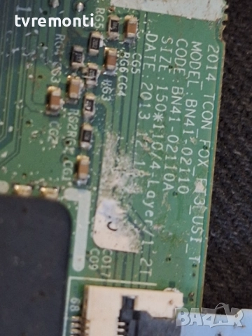 TCon BOARD ,BN95-01309B, BN41-02110,за 48-инчов телевизор Samsung Модел UE48H6640, с дисплей CY-GH04, снимка 2 - Части и Платки - 52024200