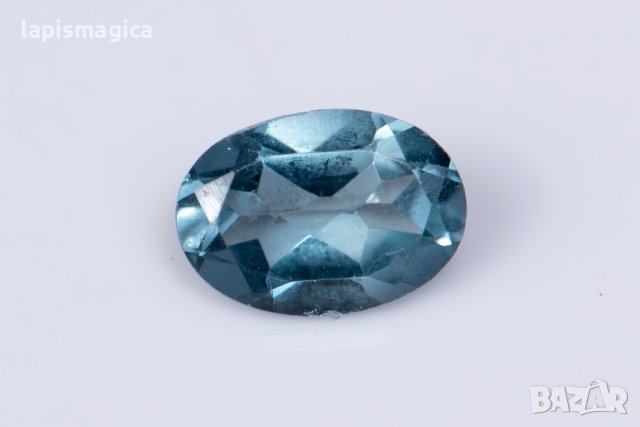Топаз лондонско синьо 0.89ct 7x5mm овална шлифовка #2