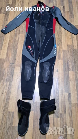 Неопренов костюм,обувки и гети комплект L размер,44 номер