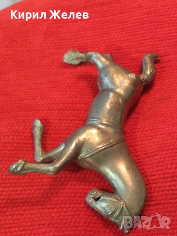 СТАРА МЕТАЛНА ФИГУРА на ГАЛОПИРАЩ КОН БЯЛ БРОНЗ РЪЧНА ХУДОЖЕСТВЕНА МАЙСТОРСКА ИЗРАБОТКА 17049, снимка 4 - Колекции - 34420118