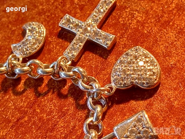 сребърна гривна с талисманчета , снимка 16 - Гривни - 44241822