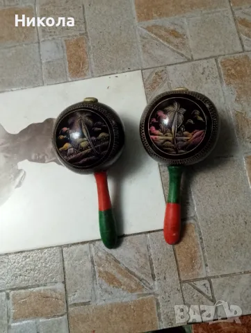 Кубински маракаси с лица, снимка 3 - Други ценни предмети - 47503909