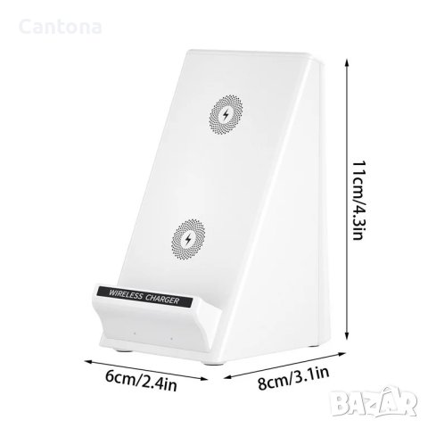 15W бързо безжично зареждане зарядно с държач за писалки , снимка 8 - Безжични зарядни - 41441749