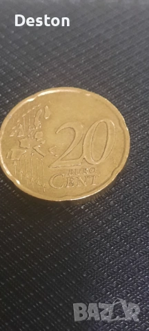 rare 20 euro cent, снимка 2 - Нумизматика и бонистика - 53066472