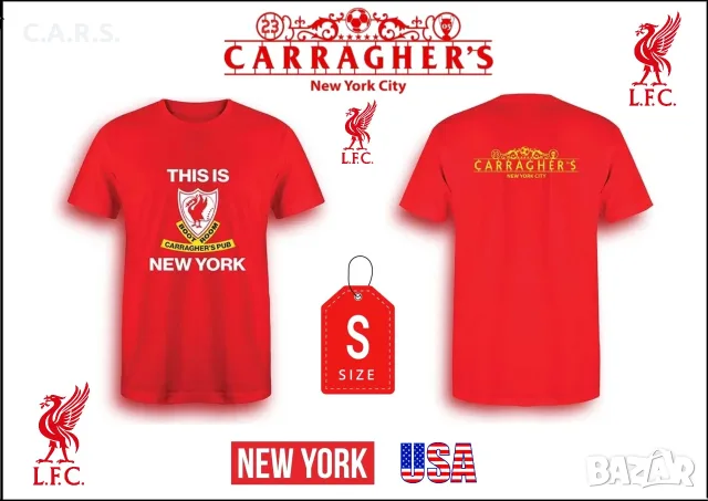 Тениска Liverpool This is New York — Carraghers Pub