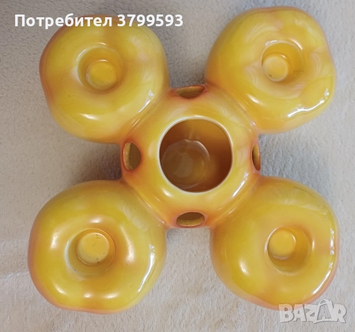 Порцеланов свещник за 5 свещи Goebel ГДР , снимка 5 - Декорация за дома - 52252835