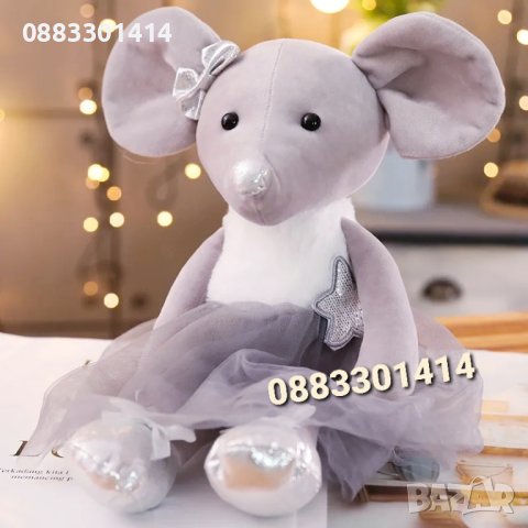 Плюшена мишка с рокля 40см , снимка 3 - Плюшени играчки - 41617175