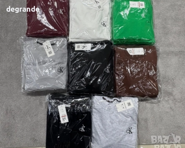 Мъжка памучна блуза Calvin Klein, снимка 4 - Спортни дрехи, екипи - 51840939