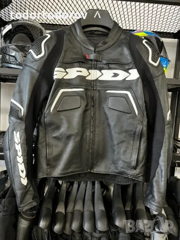 Кожено яке за мотор SPIDI EDGE 2.0 размер 50 M/L твърди CE протектори 125 €
