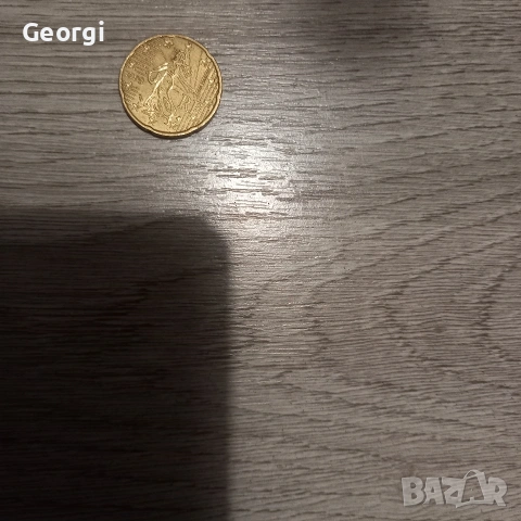 Продавам 20 евро цента – Франция, 1999, снимка 2 - Нумизматика и бонистика - 53251809