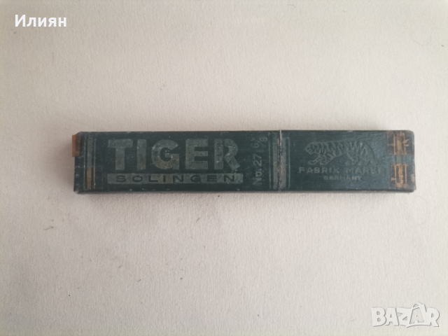 Бръснач-tiger solingen, снимка 9 - Антикварни и старинни предмети - 44834046