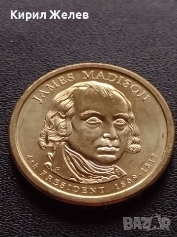 Възпоменателна монета 1 долар JAMES MADISON 4 президент на САЩ (1809-1817) за КОЛЕКЦИЯ 37754, снимка 2 - Нумизматика и бонистика - 40765102