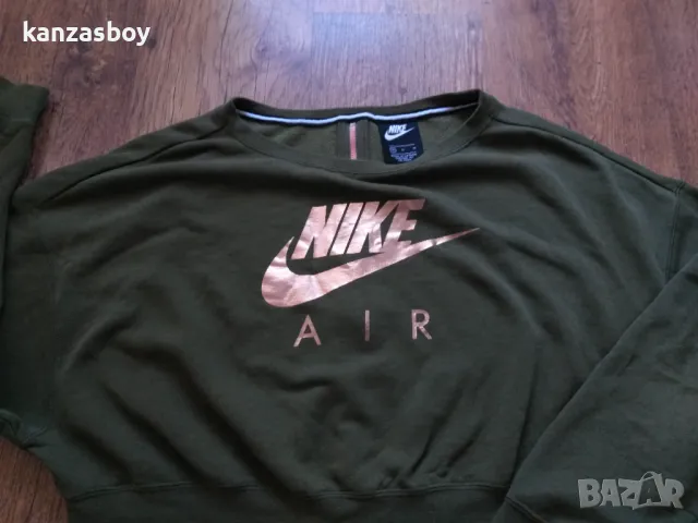 NIKE Air Cropped Zip back Sweatshirt Green - страхотна дамска блуза М, снимка 5 - Блузи с дълъг ръкав и пуловери - 48838648