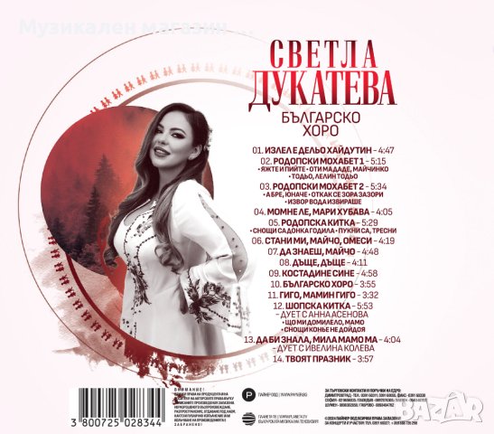 Светла Дукатева-Българско хоро, снимка 2 - CD дискове - 44178257
