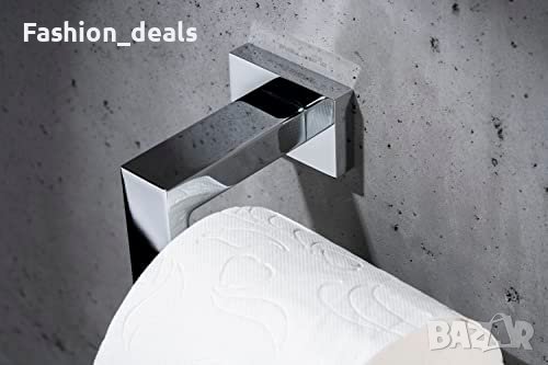 Нова хромирана стойка Държач за ролка тоалетна хартия стена баня, снимка 4 - Други стоки за дома - 40704097