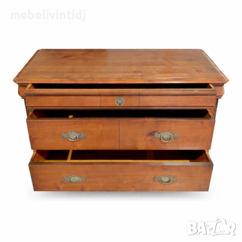 Скрин, изработен от масивно дърво - череша, от колекцията Louis Philippe, снимка 6 - Скринове - 53692308