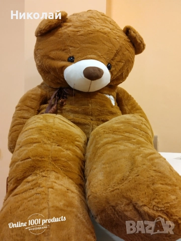 Коледни промоции! - Голям плюшен мечок 140см! , снимка 2 - Плюшени играчки - 52755096