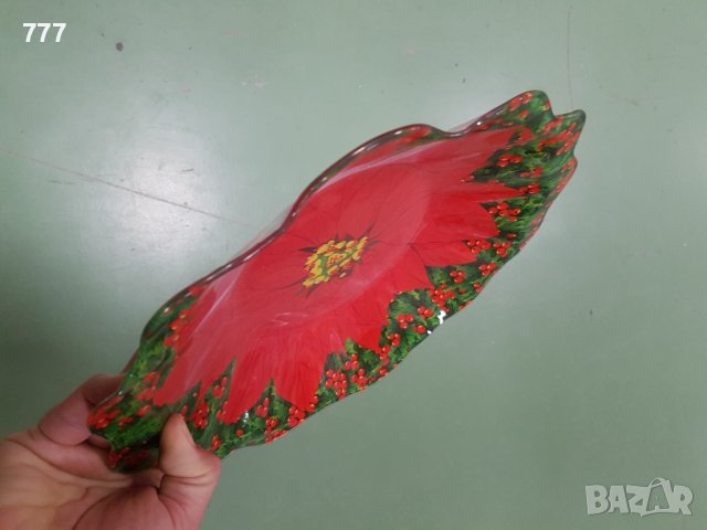 Коледен поднос 30 см, снимка 2 - Чинии - 38957553