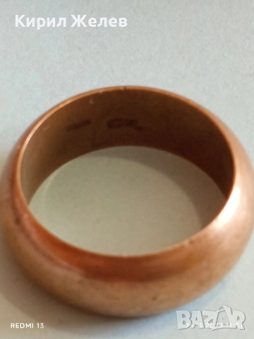 Блестяща позлатена бронзова халка с печати за КОЛЕКЦИЯ 27020, снимка 4 - Други ценни предмети - 52546664