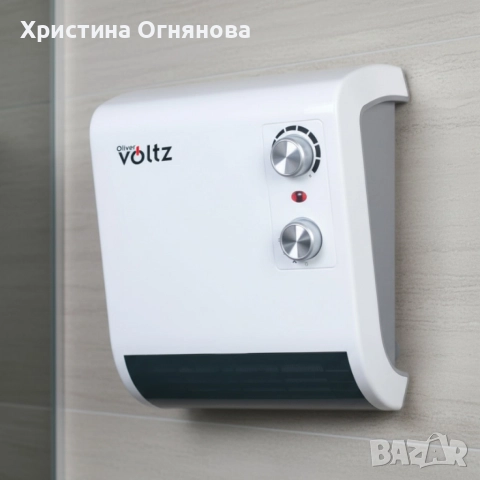 Отоплителна печка за баня Voltz OV51970J – 2000W, вентилатор, водоустойчива, снимка 4 - Отоплителни печки - 52893672