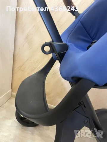 Детска Количка  Stokke® Xplory® X + бебешки кош - цвят Royal Blue, снимка 4 - Детски колички - 49715270