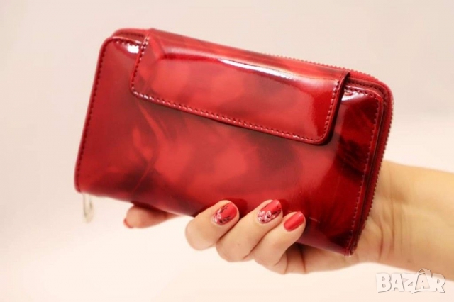 Красиво дамско портмоне от естествена кожа, снимка 9 - Портфейли, портмонета - 29384200