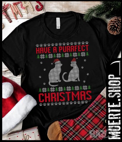 Тениска с щампа PERFECT CHRISTMAS