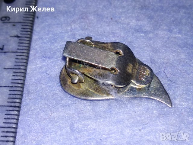 СТАРИННА СЪРЦЕВИДНА СРЕБЪРНА РЪЧНО ОРНАМЕНТИРАНА АВТОРСКА КЛИПС ОБЕЦА СРЕБРО SIAM 800 с НИЕЛО 22011 , снимка 15 - Антикварни и старинни предмети - 40762030