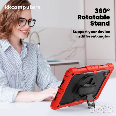 Lenovo Tab M11 /Xiaoxin Pad 2024 Silicone Hybrid PC Tablet Case /Shoulder Strap Удароустойчив Калъф , снимка 9 - Калъфи, кейсове - 52964186