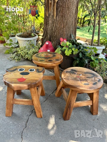 Столче / Табуретка от тиково дърво, снимка 8 - Други - 44077986