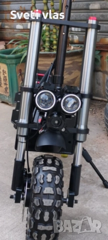 БАРТЕР 85 КМ/Ч  ПРОБЕГ 100КМ ОГРОМНА 6000W Електрическа тротинетка Duotts D88