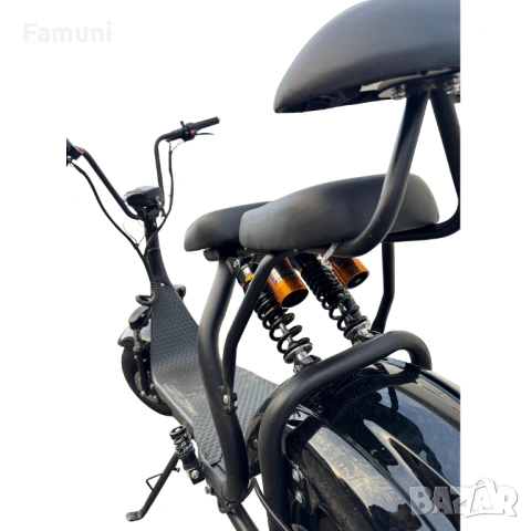 Електрически скутер Harley, 1500W (Черен) 2026, снимка 2 - Мотоциклети и мототехника - 53015470