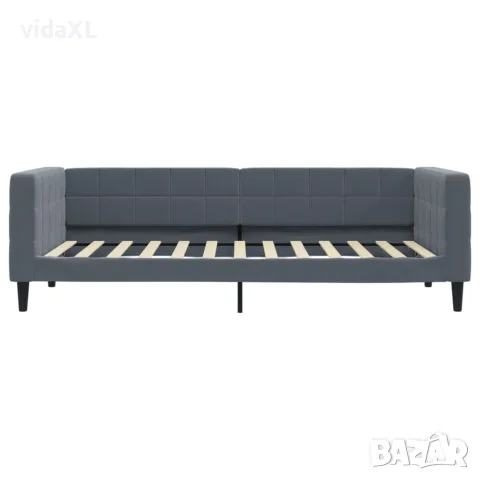 vidaXL Дневно легло с уширение и чекмеджета, без матрак, 100x200 см, снимка 7 - Спални и легла - 56146773